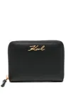 Karl Lagerfeld Medium K/signature Wallet In Black