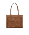 Karl Lagerfeld Medium K/skuare Shoulder Bag In Brown