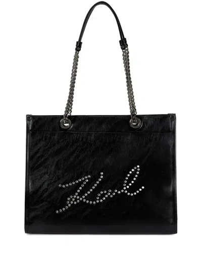 Karl Lagerfeld Medium K/skuare Tote Bag In Black