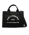 Karl Lagerfeld Medium Rue St-guillaume Square Tote Bag In Black