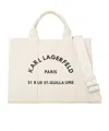 Karl Lagerfeld Rue St-guillaume Square Tote Bag In White