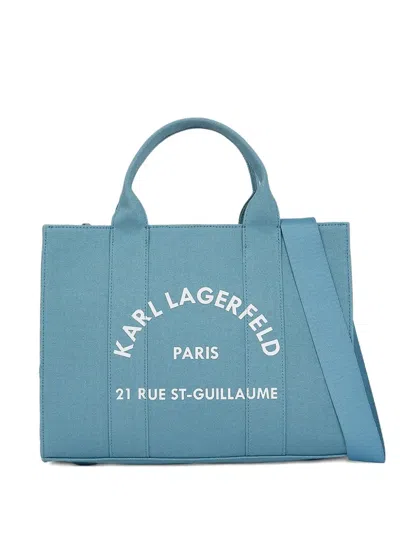 Karl Lagerfeld Medium Rue St-guillaume Tote Bag In Blue