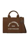 Karl Lagerfeld Medium Rue St-guillaume Tote Bag In Brown