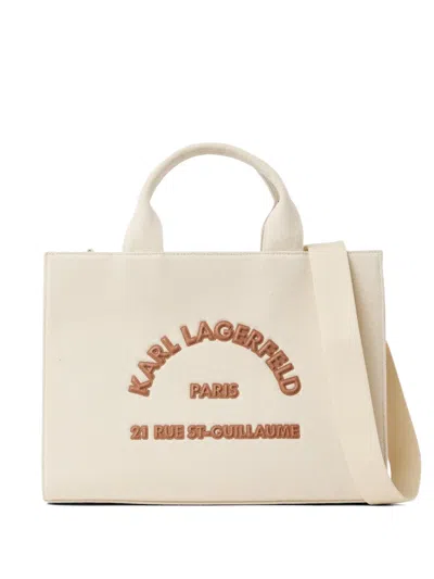 Karl Lagerfeld Medium Rue St-guillaume Tote Bag In Neutral