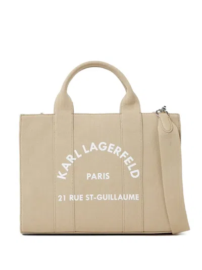 Karl Lagerfeld Medium Rue St-guillaume Tote Bag In Neutral