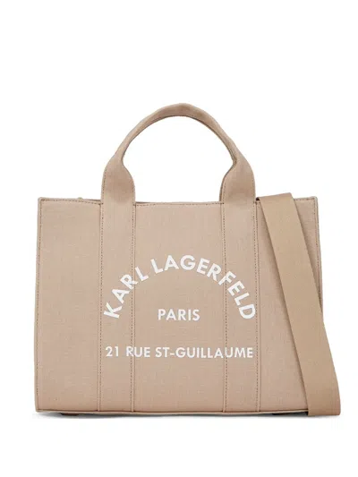 Karl Lagerfeld Medium Rue St-guillaume Tote Bag In Neutrals
