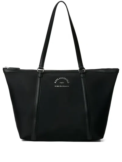 Karl Lagerfeld Medium Rue St-guillaume Tote Bag In Schwarz