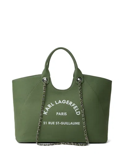 Karl Lagerfeld Medium Rue St-guillaume Chain Tote Bag