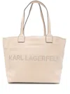 Karl Lagerfeld Medium K/march Tote Bag In Tan