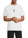 Karl Lagerfeld Paris Small Karl Armor Cotton Graphic T-shirt In White