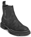 Karl Lagerfeld Men's Camo Chelsea Boots In Black