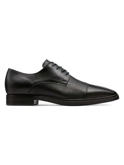 Karl Lagerfeld Men's Cap Toe Leather Oxford Shoes In Black