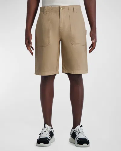 Karl Lagerfeld Men's Slim-fit Shorts, Created For Macy's In Tan