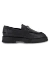 KARL LAGERFELD MEN'S CHAIN LINK LEATHER LOAFERS