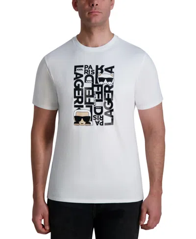 Karl Lagerfeld Men's Choupette Logo Graphic T-shirt In White