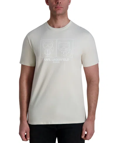 Karl Lagerfeld Men's Choupette Square Logo T-shirt