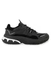 Karl Lagerfeld Men's Chunky Leather & Suede Sneakers In Black