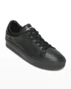 Karl Lagerfeld Men's Classic Leather Low-top Sneakers In Black