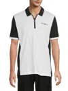 Karl Lagerfeld Men's Colorblock Logo Polo In Multi
