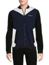 KARL LAGERFELD MEN'S COLORBLOCK TRACK JACKET