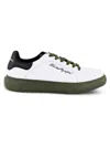 Karl Lagerfeld Paris Embroidered Signature Sneaker In Green