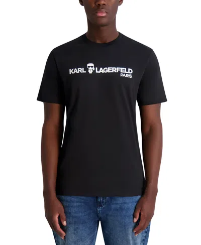 Karl Lagerfeld Men's Core Graphic Logo T-shirt In Black