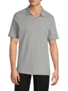 Karl Lagerfeld Men's Core Logo Polo Shirt In Light Grey