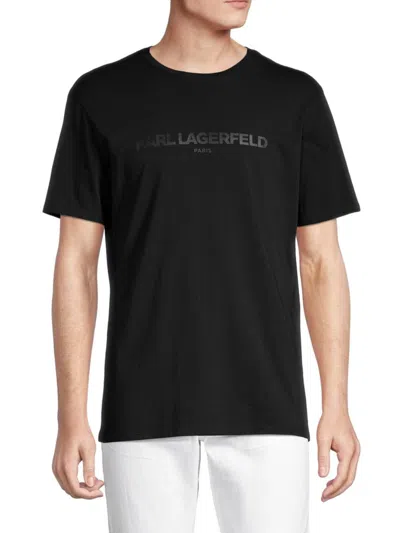 Karl Lagerfeld Men's Core Logo Tee In Black