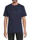 Karl Lagerfeld Men's Core Logo Tee In Navy