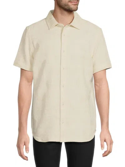 Karl Lagerfeld Men's Cotton-blend Shirt In Gray