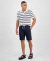 Karl Lagerfeld Men's Cotton Drawstring Shorts In White