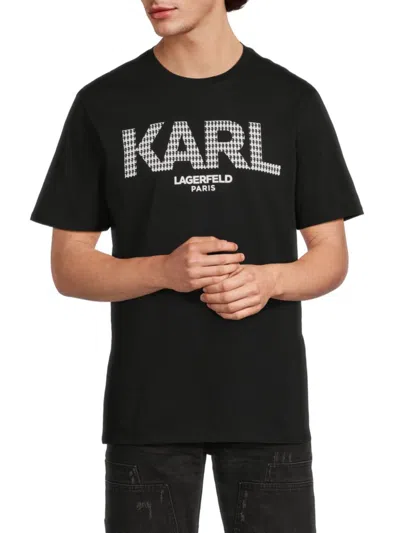 KARL LAGERFELD MEN'S COTTON LOGO T-SHIRT