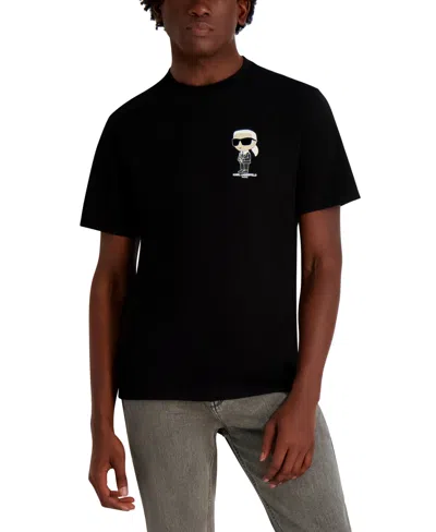 Karl Lagerfeld Men's Crewneck T-shirt In Black