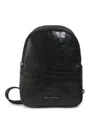 Karl Lagerfeld Men's Croc-embossed Leather Sling Backpack