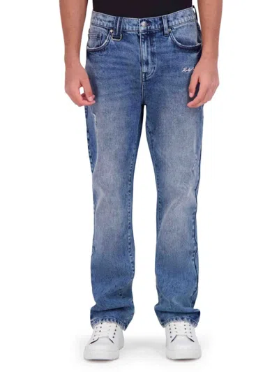 Karl Lagerfeld Men's Distressed Jeans In Blue