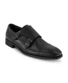 Karl Lagerfeld Men's Double Monk Cap Toe Dress Shoe In Black