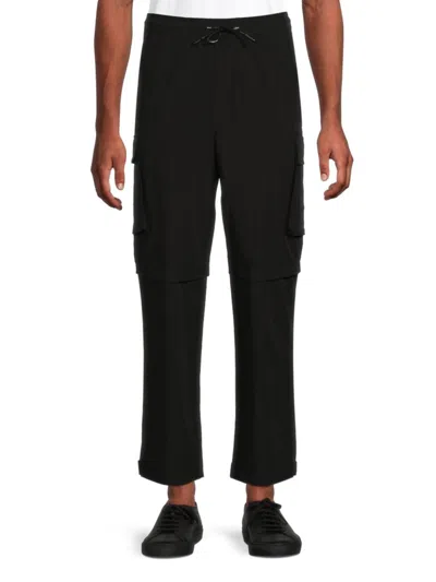 KARL LAGERFELD MEN'S DRAWSTRING CARGO PANTS