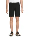 Karl Lagerfeld Men's Solid Stretch Shorts In Black