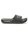 Karl Lagerfeld Men's Embossed Logo Slides