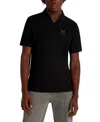 Karl Lagerfeld Men's Embroidered K Polo Shirt In Black