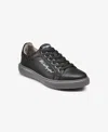 Karl Lagerfeld Paris Embroidered Signature Sneaker In Black