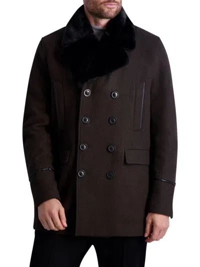 Vintage London Fog Wool Blend Hooded Jacket - L
