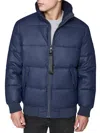 Karl Lagerfeld Paris Puffer Jacket In Blue