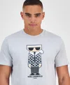Karl Lagerfeld Men's Short Sleeve Flathead Karl Graphic T-shirt In Blue
