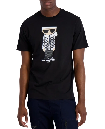 Karl Lagerfeld Men's Flat-head Karl Graphic T-shirt In Black
