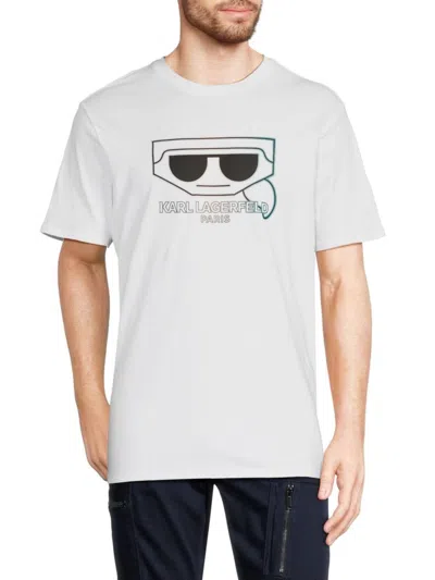 Karl Lagerfeld Men's Graphic T-shirt In White