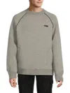 Karl Lagerfeld Men's Heathered Raglan Sleeve Sweatshirt In Gray
