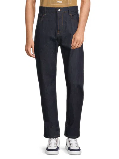 Karl Lagerfeld Men's High Rise Five Pocket Style Pants In Blue