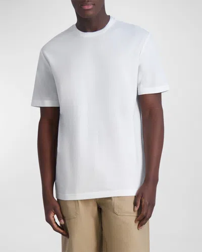 Karl Lagerfeld Men's Honeycomb Textured T-shirt In White