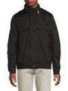 Karl Lagerfeld Men's Hooded Utility Jacket In Black